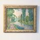 Pollet (a), watercolour "canal in spring" signed 20th century