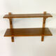 Double étagère vintage en bois