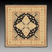 Oriental Ziegler rug: 1.96 x 2.10 Metres - Handmade Wool "Galerie Sardje"