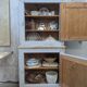 Buffet with two patinated bodies