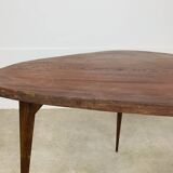 50s tripod coffee table with compass legs