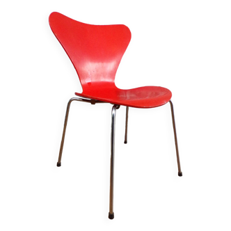 Chaise modèle 3107 série 7 par Fritz Hansen pour Arne Jacobsen