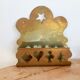 Vintage brass letter holder - Wall-mounted letter rack
