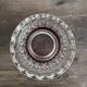 Art Deco vase in cut glass Ruby & Diamond