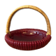 Ceramic and rattan basket