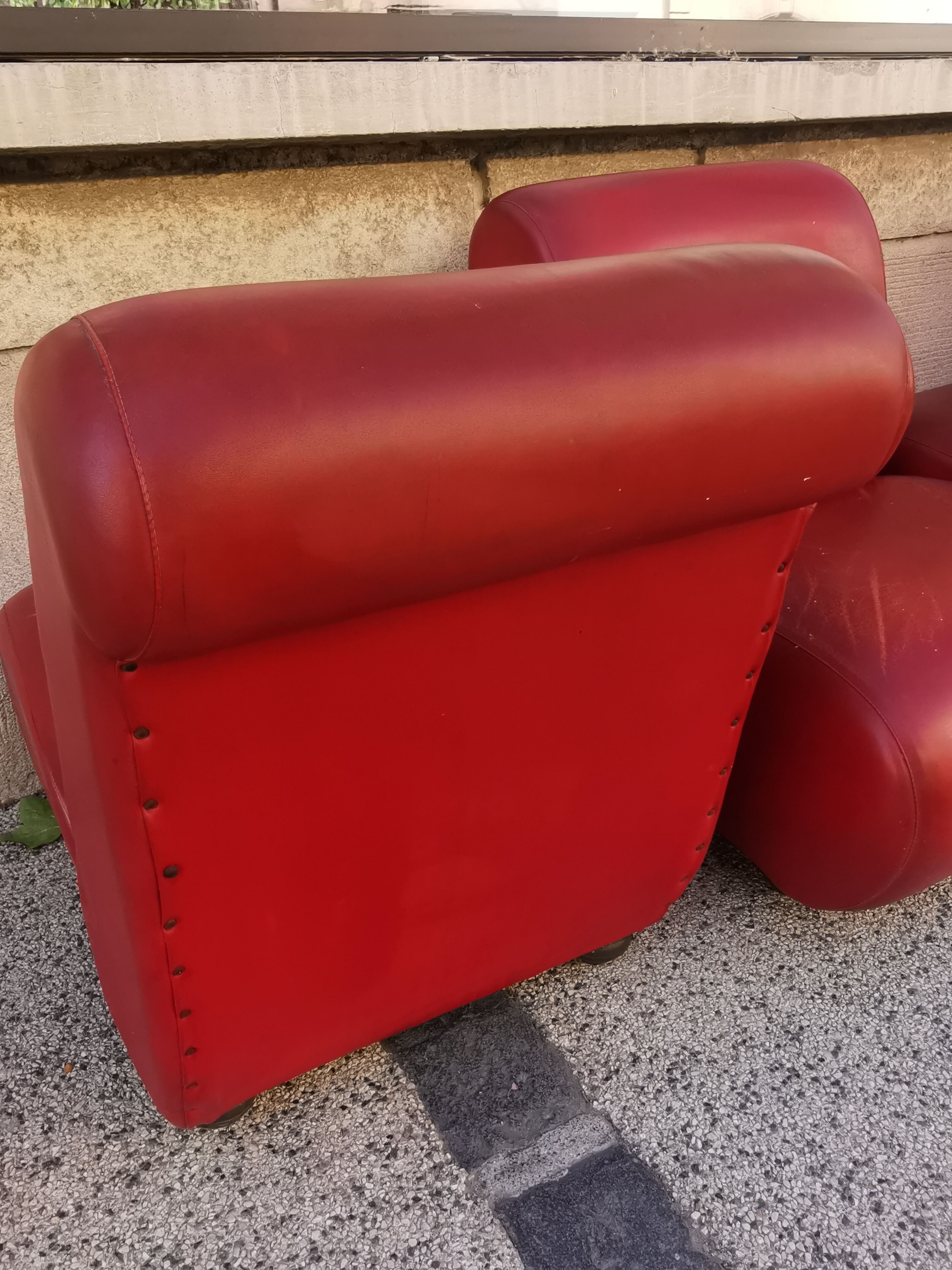 Suite of 5 vintage modular armchairs 60s