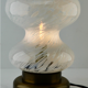 Glass table lamp, Peill & Putzler White Clouds, 1970s