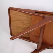 Table basse - Modèle "Smilet" - teck - Johannes Andersen - CFC Silkeborg - années 1960