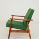 Mid Century Lounge Chair Vintage Moss Wool, Poland 1960