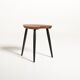 Palette-Shaped Teak Stool, Scandinavia, 1950s