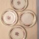 Suite of 4 flat plates Limoges