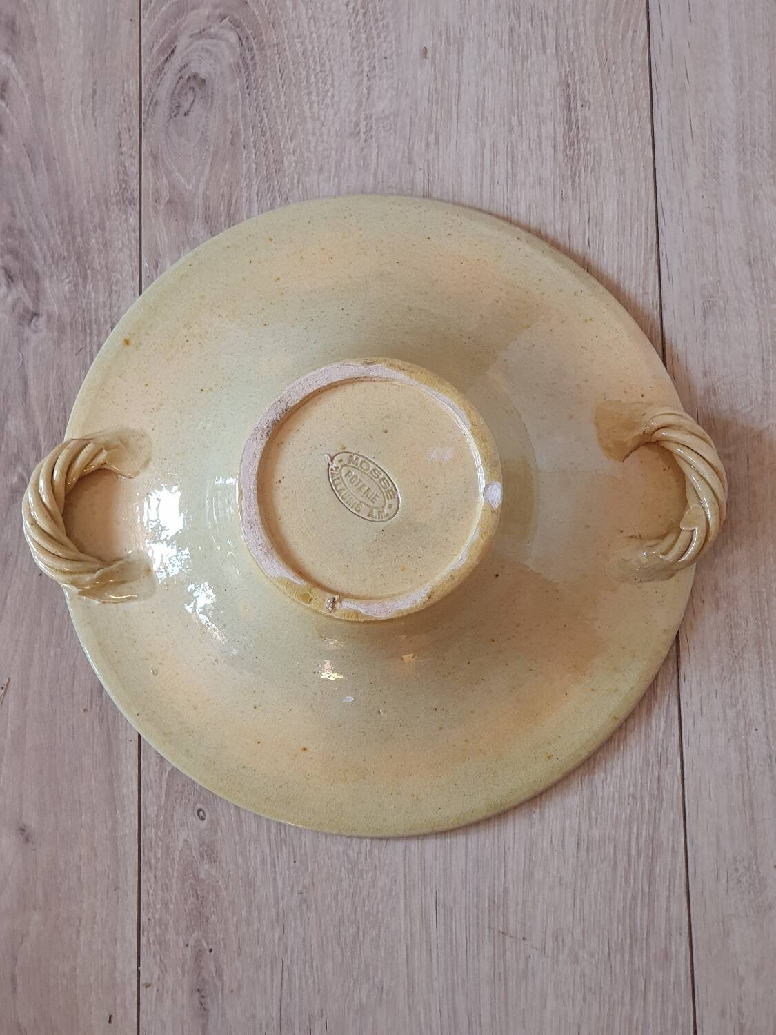 Plat émaillé Vallauris