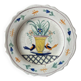Assiette de mariage Nevers XVIIIe