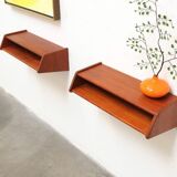 Danish design teak wall shelves aksel kjersgaard