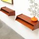 Danish design teak wall shelves aksel kjersgaard