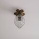 Cut glass and bronze ceiling light