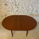 1960s Scandinavian extendable teak round table