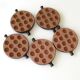 Emile Henry snail service - 5 Poêlons 12 holes - Caquelons marron