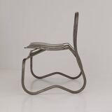 Sculptural metal bench / Artist's work signed Circa 2000
