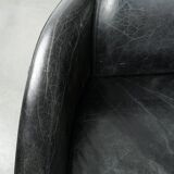 Amazing and unique cowhide aviator design bench, 2-seater