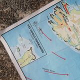 Old vintage British Isles /Benelux mdi map