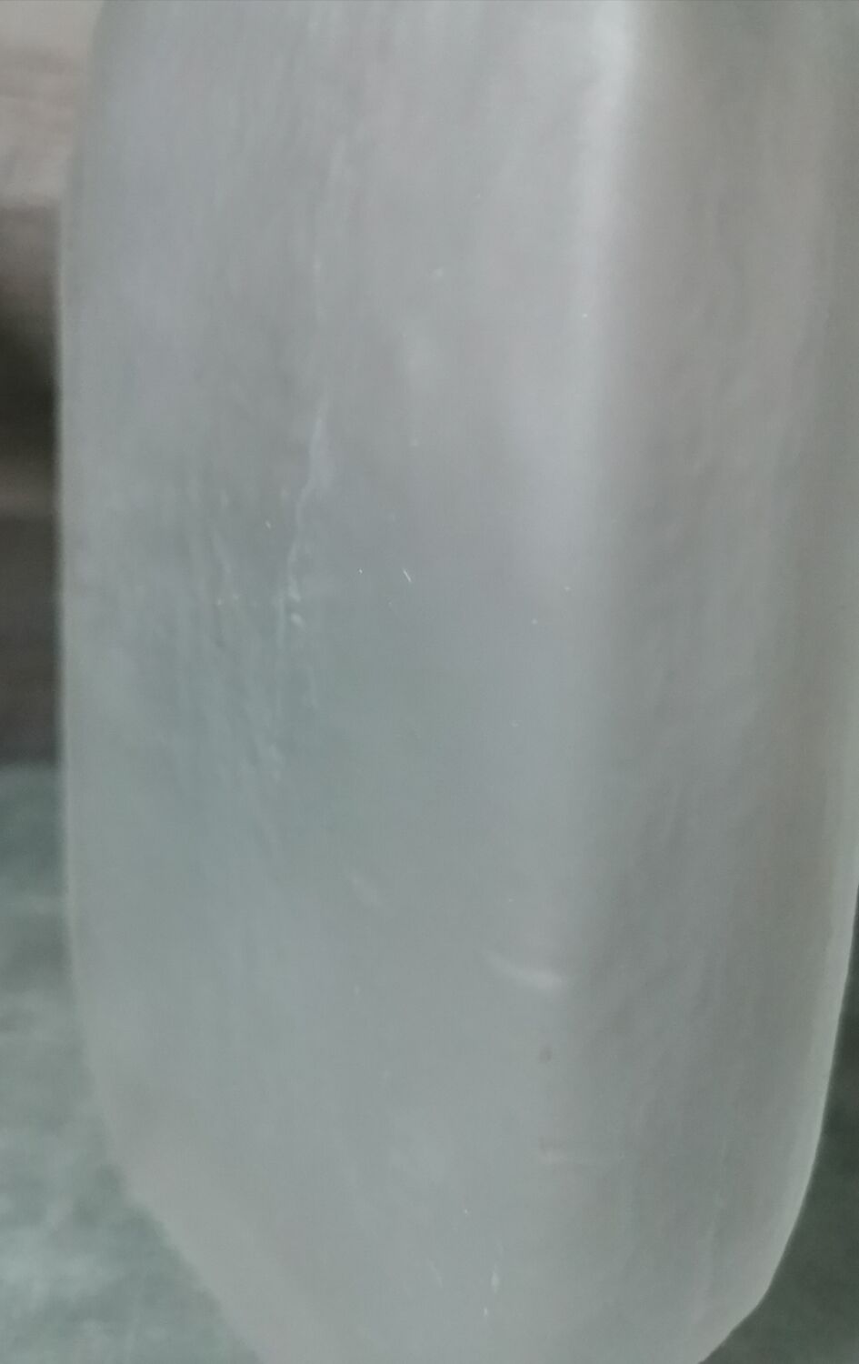 Pressed glass bottle Wayne Husted Stelvia