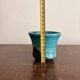 Pocket Vase Bowl Ashtray Raky Signed Pottery Craft Turquoise Z