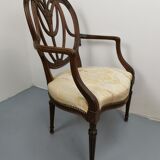 George III Mahogany armchair attributed to William and John Linnell circa 1775