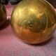 Set of 2 vintage Danish brass design pendant - Louis Poulsen Topan style