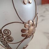 Vase verre et laiton