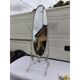 Full-length mirror in metal