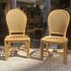 Paire de chaises en rotin