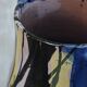 Large antique glazed terracotta jar/vase from Romania