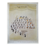Exhibition poster Sempé 1987