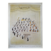 Exhibition poster Sempé 1987