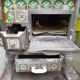 Cook old tile faience metal structure