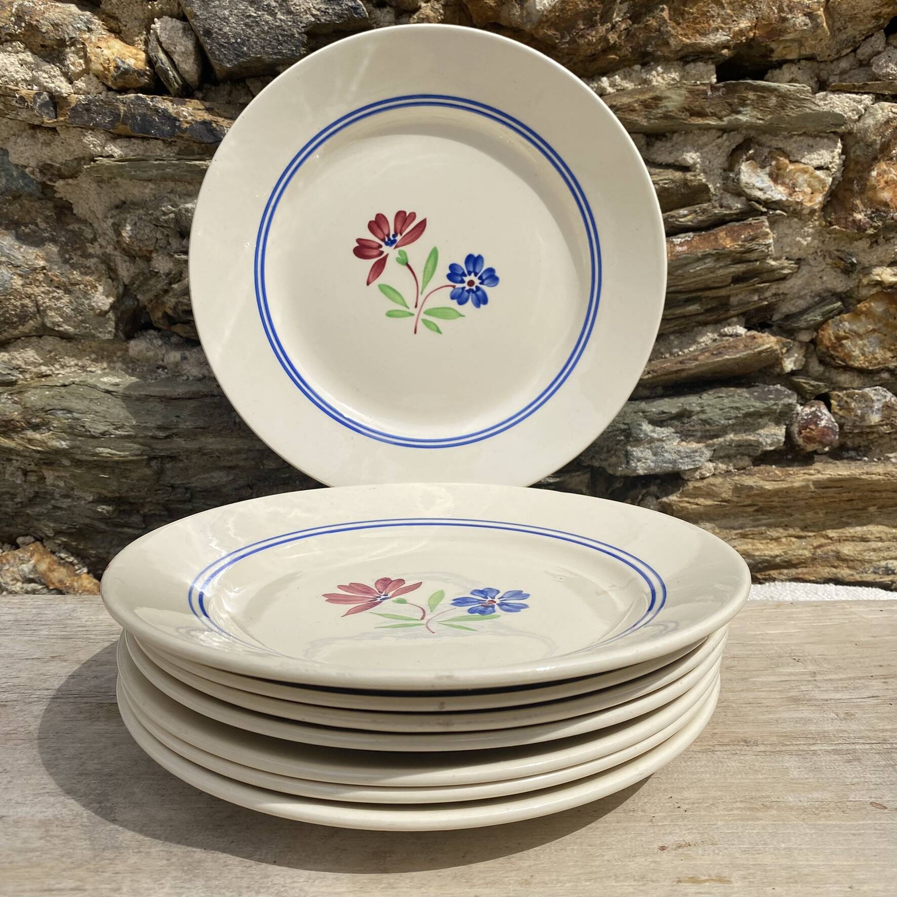 Antique plates Lunéville "MAI"