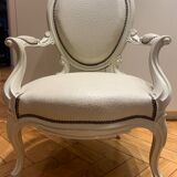 Authentic Napoleon III medallion armchair