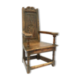 Renaissance style caquetoire armchair