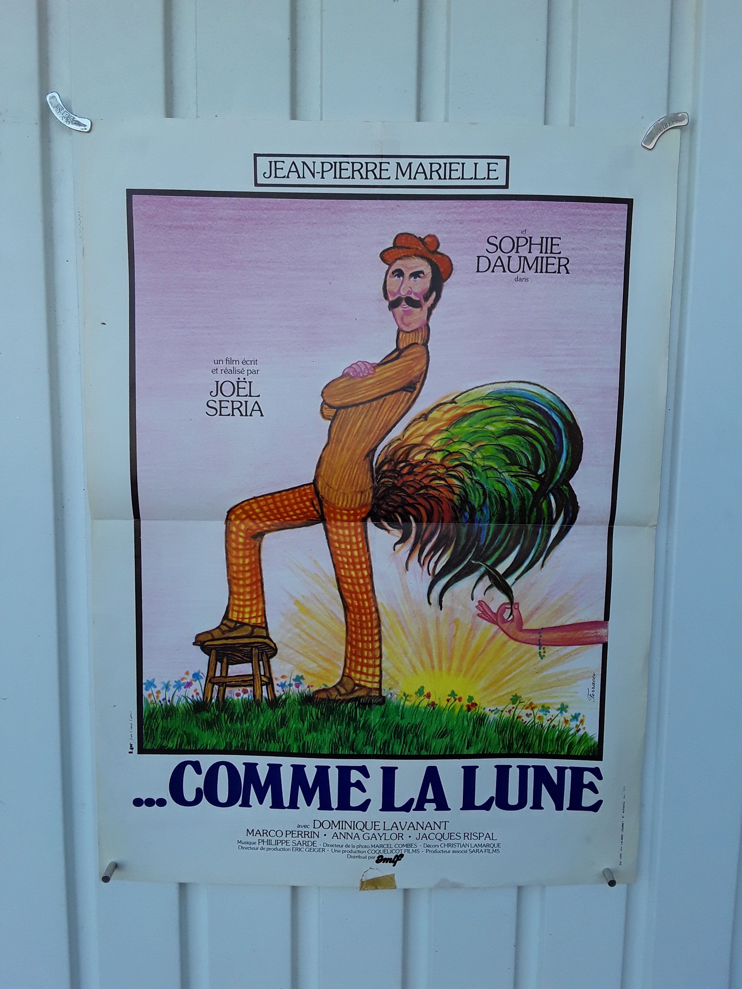 Affiche "Comme la lune" Jean Pierre Marielle 1977 -40x60cm