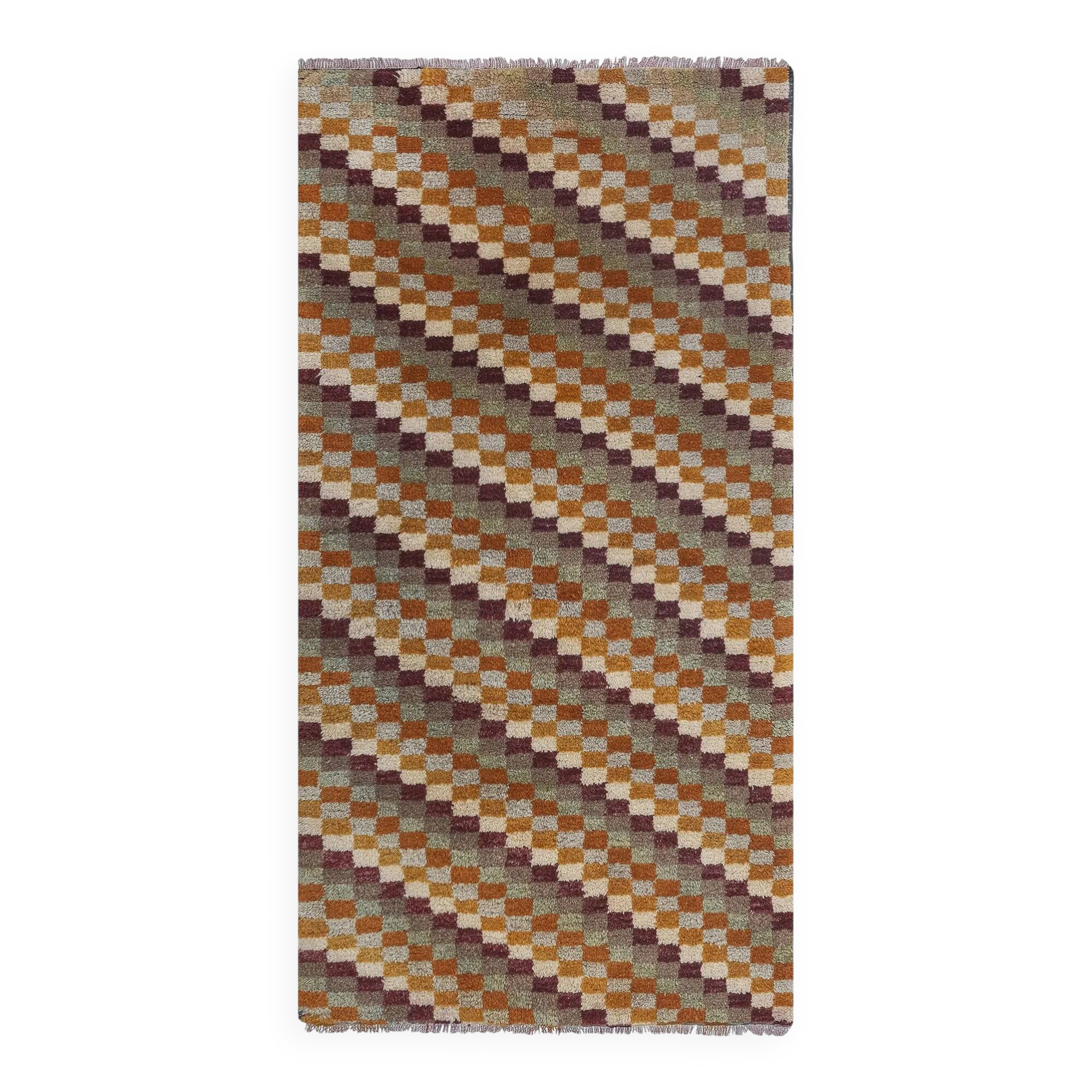 Vintage Turkish handmade rug 77x156 cm