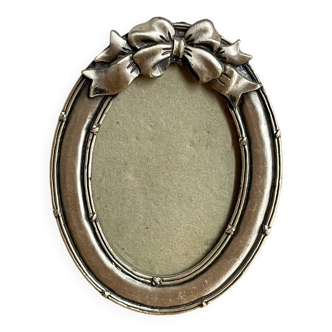 Silver metal photo frame