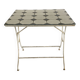White wrought iron table