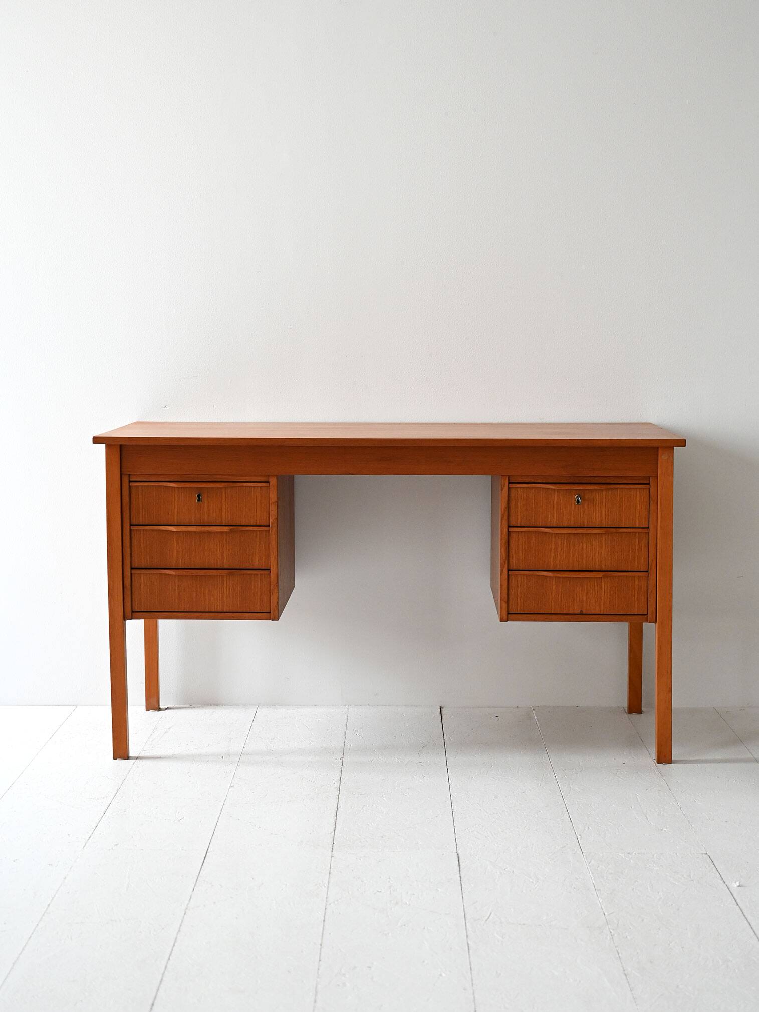 Vintage Scandinavian Teak Desk, 1960s
