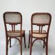 Chaises Art Nouveau en bois courbé