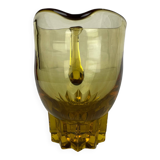 Ocher glass pitcher
