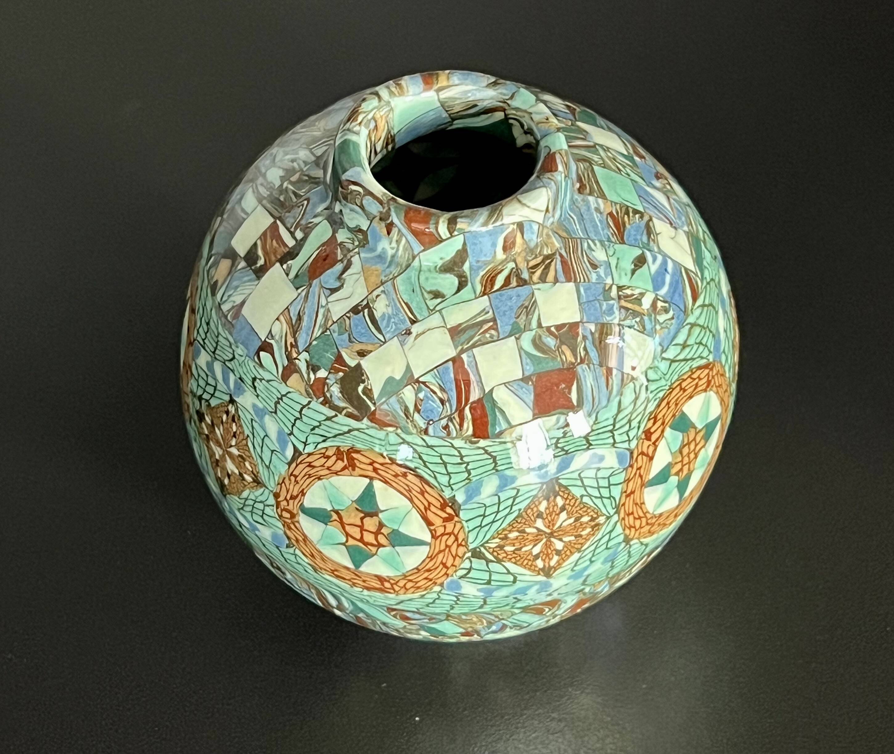 Vase signed Jean Gerbino, Vallauris, 1960s