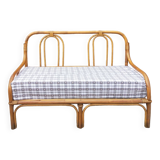 Vintage wicker bench