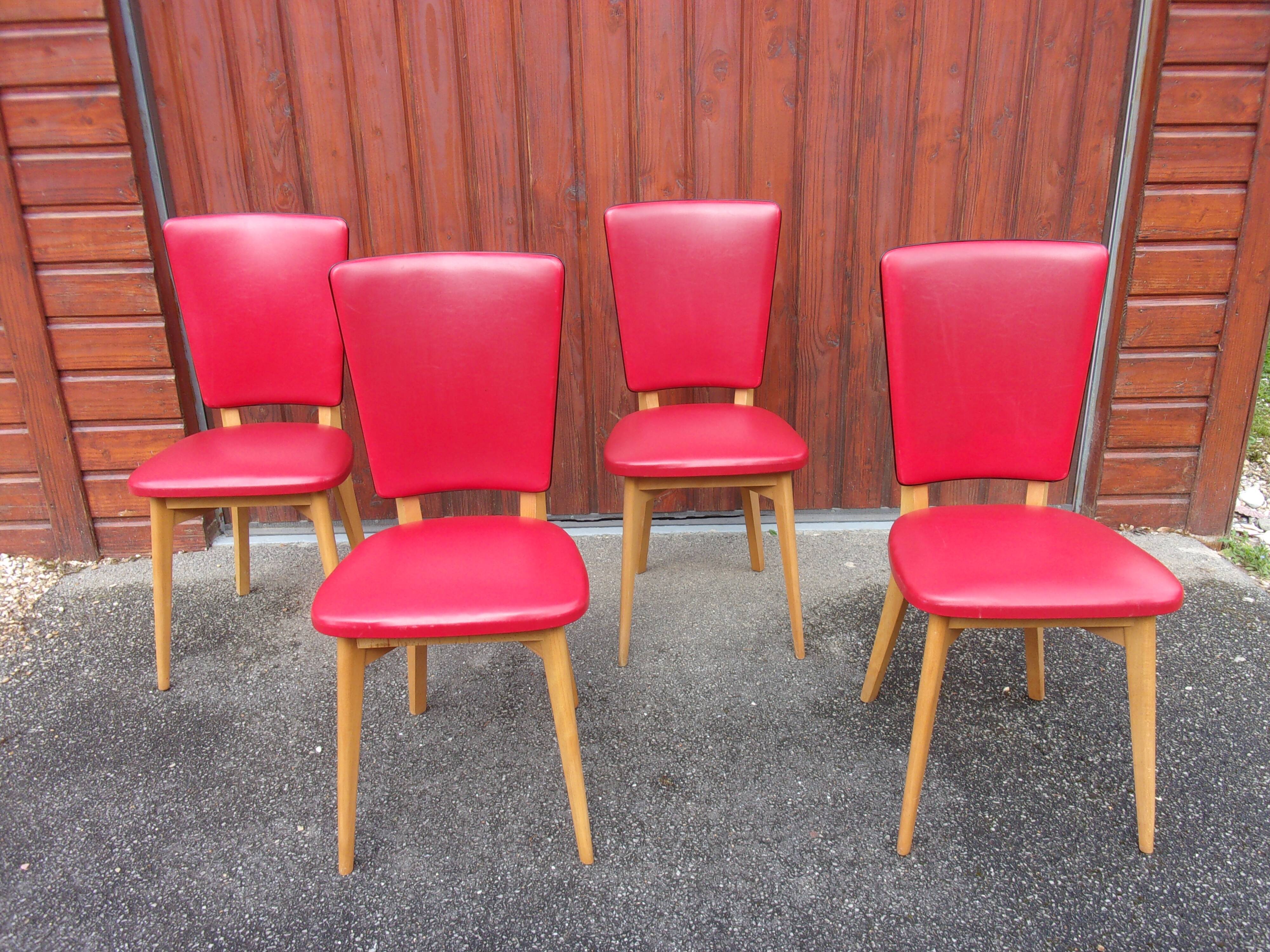 Set of 4 chairs Manucere 1972