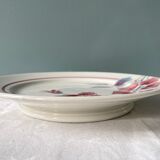 Lot de 2 plats compotiers Sarreguemines, modèle « Clématites »
